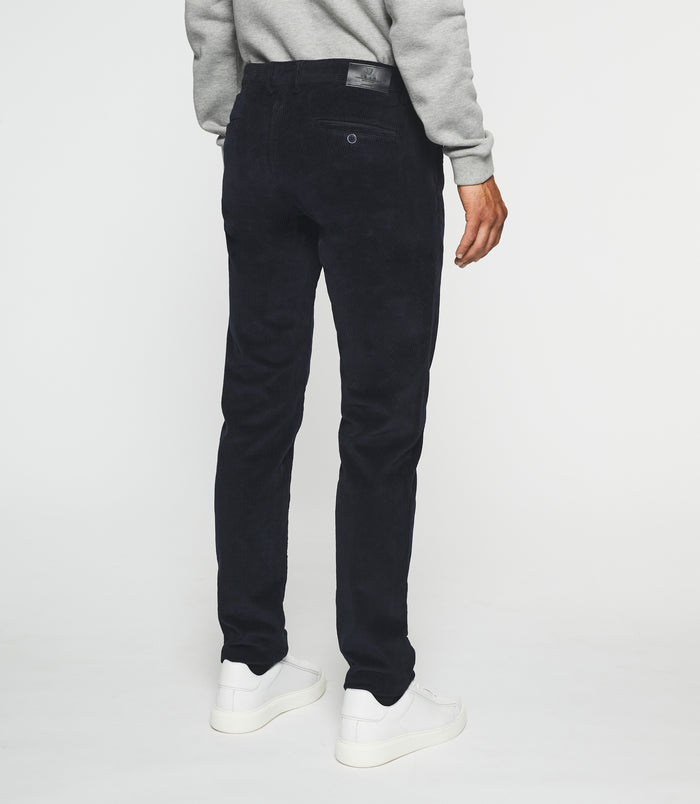 Izac Pantalon Chino Effet Velours Marine VELOUTE