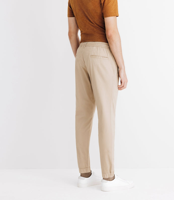 Izac Pantalon Chino élastique Beige