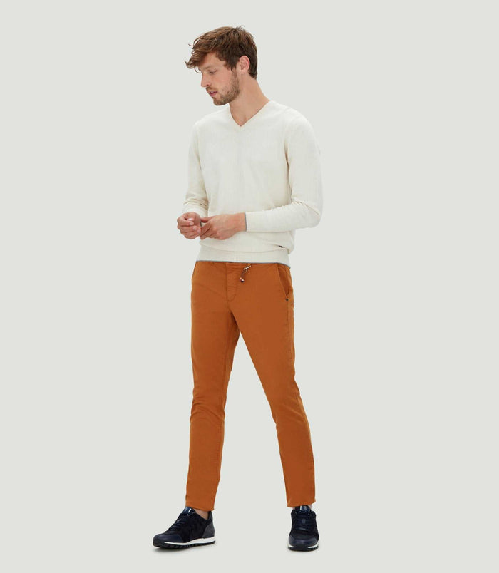 Izac Pantalon Chino Fashion Safran "Celebre"