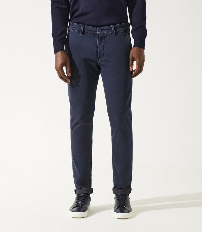 izac Pantalon chino marine VAILLE