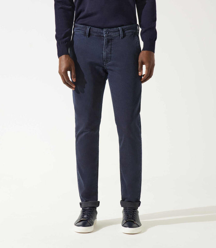 izac Pantalon chino marine VAILLEBT