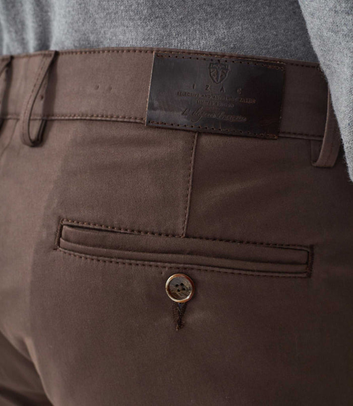 Izac Pantalon Chino Marron Clair "Maracana"