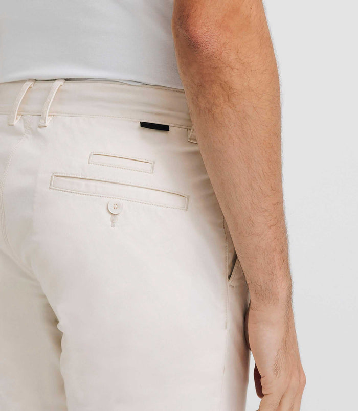 Izac Pantalon Chino Satin écru