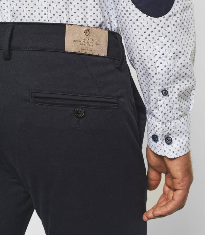 Izac Pantalon Chino Satin Marine PANAMAOUT