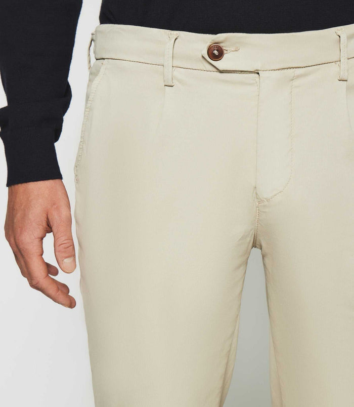 Izac Pantalon Chino Slim Beige Mastic PABLO