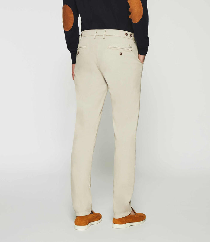 Izac Pantalon Chino Slim Beige Mastic PABLO