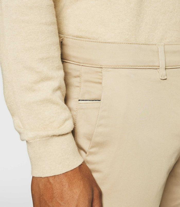 Izac Pantalon Chino Slim Beige Mastic PANAMA