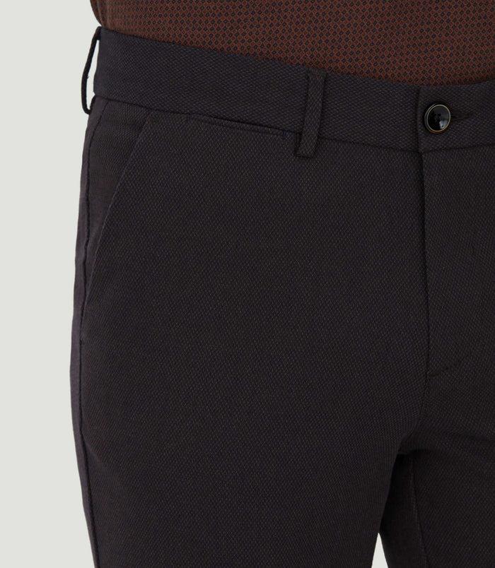 Izac Pantalon Chino Slim Bordeaux "Cobra"