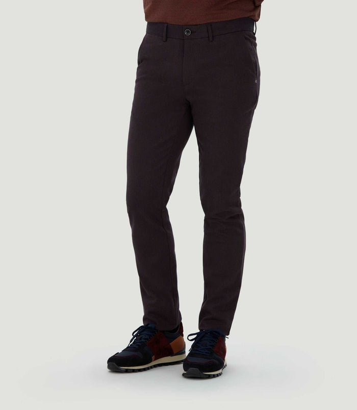 izac Pantalon chino slim bordeaux "Cobra"