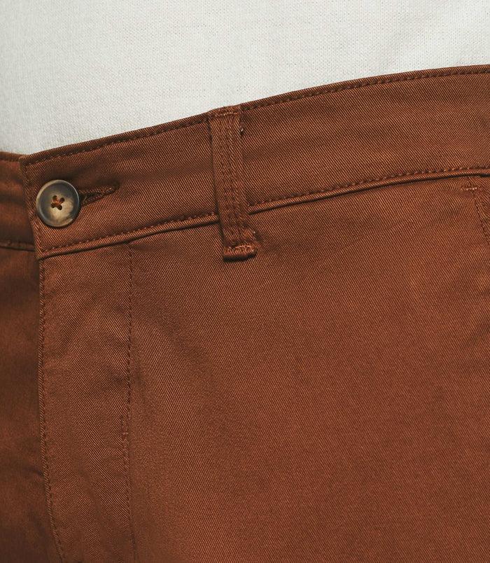 Izac Pantalon Chino Slim Brique VALOR