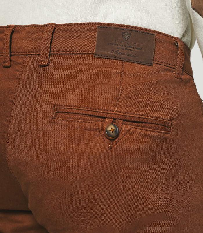 Izac Pantalon Chino Slim Brique VALOR