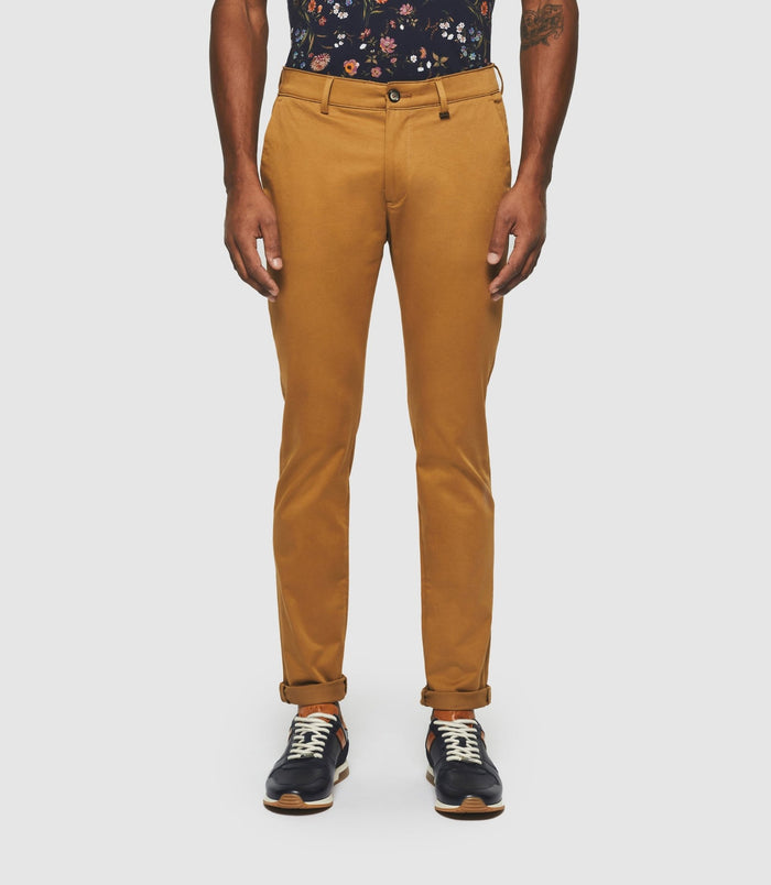 izac Pantalon chino slim camel "Panama"