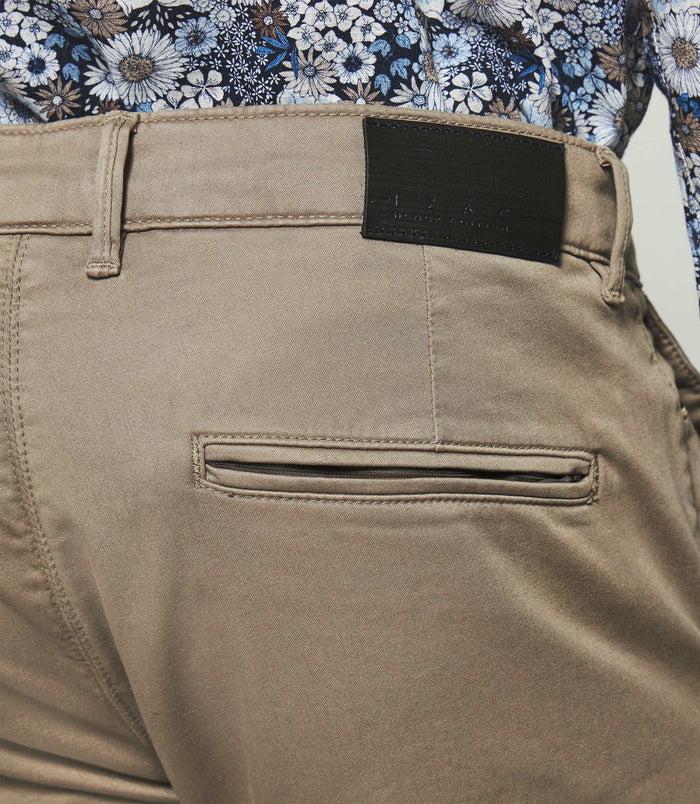 Izac Pantalon Chino Slim Gris