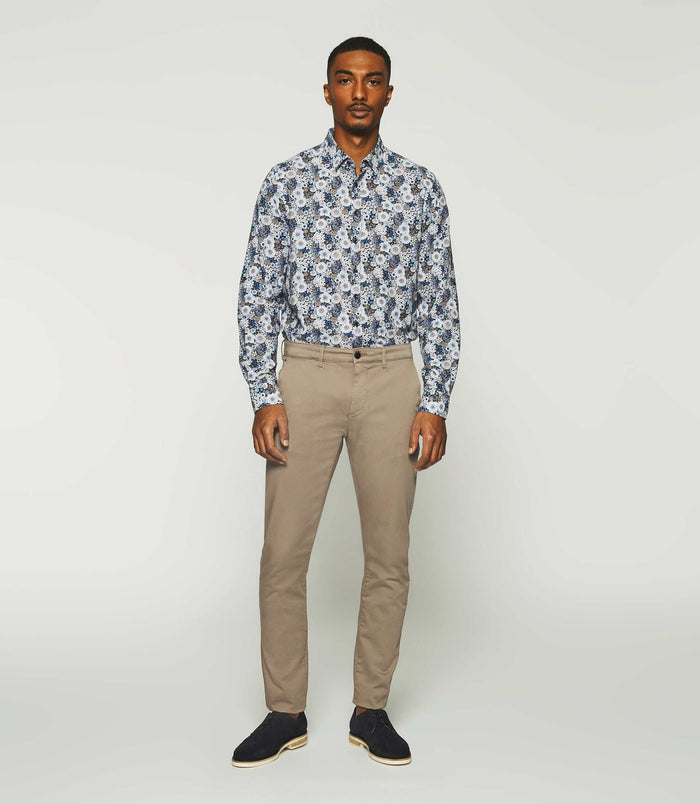 Izac Pantalon Chino Slim Gris