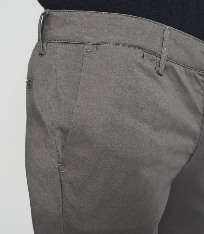 Izac Pantalon Chino Slim Gris Moyen VANAMA