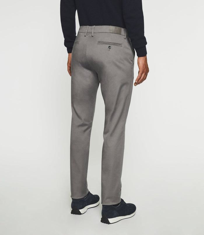 Izac Pantalon Chino Slim Gris Moyen VANAMA