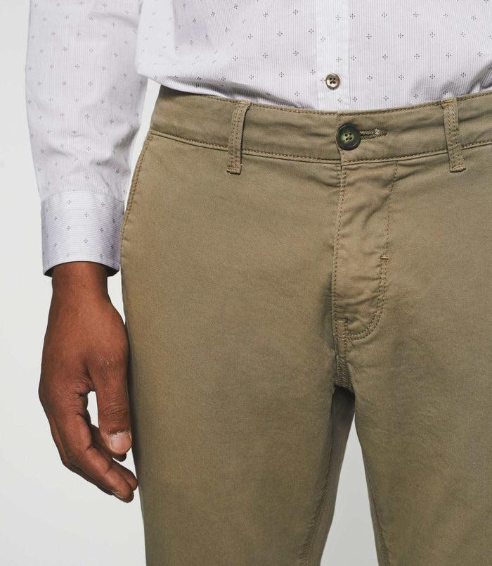 Izac Pantalon Chino Slim Kaki Clair VALOR