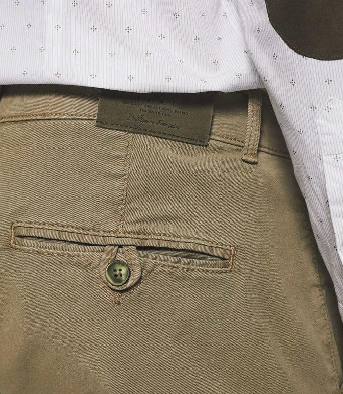 Izac Pantalon Chino Slim Kaki Clair VALOR