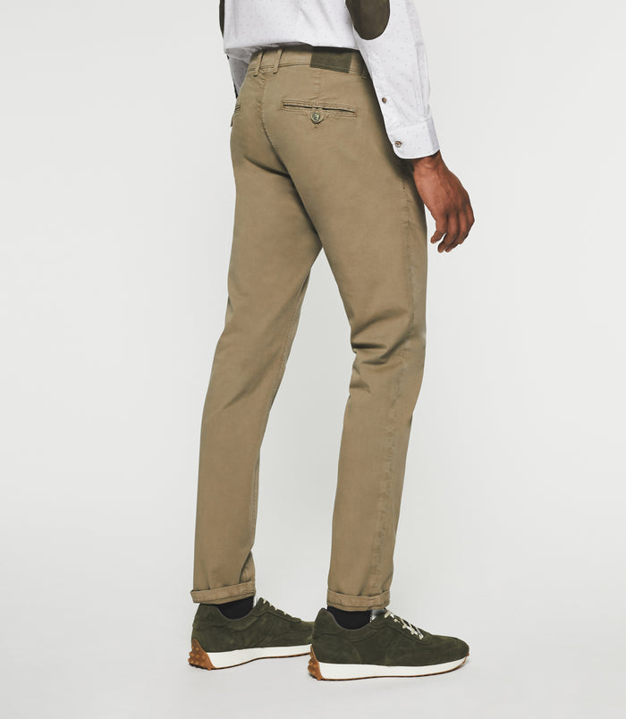 Izac Pantalon Chino Slim Kaki Clair VALOR