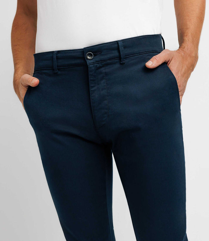 Izac Pantalon Chino Slim Marine PANAMA