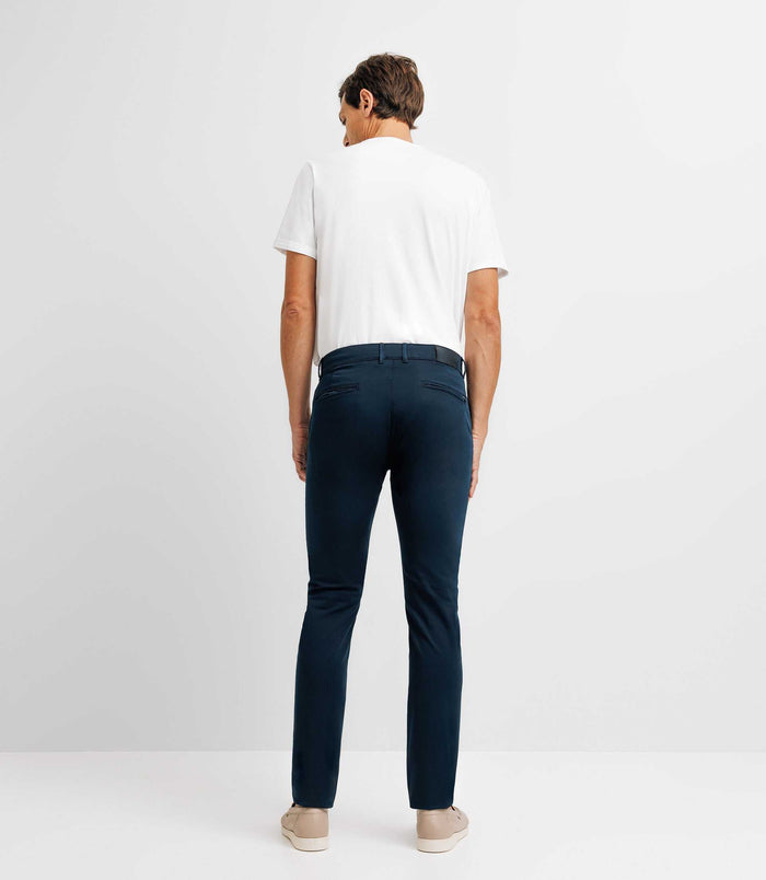 Izac Pantalon Chino Slim Marine PANAMA