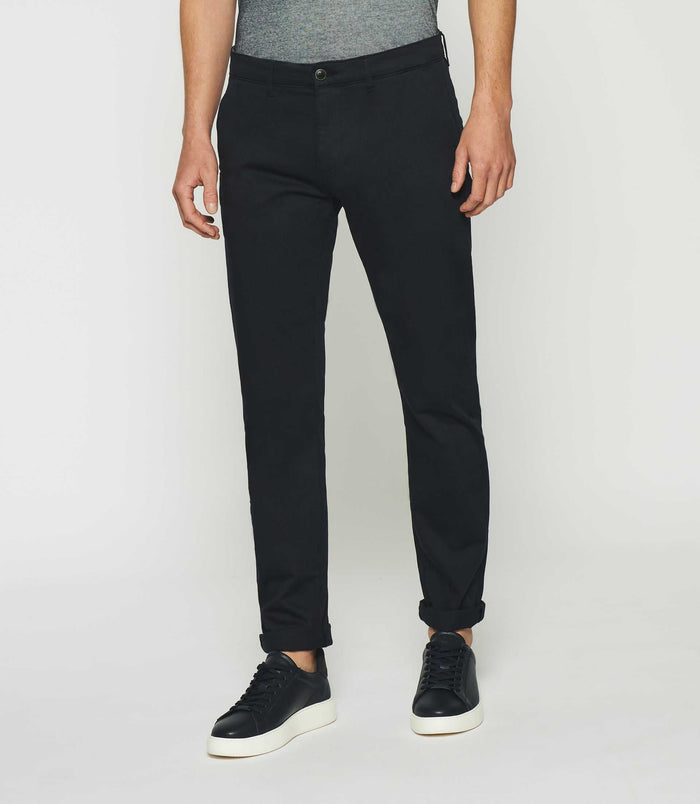 izac Pantalon chino slim marine