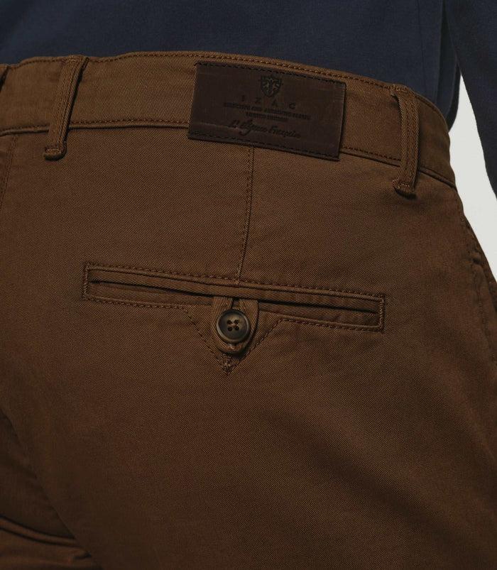 Izac Pantalon Chino Slim Marron VALOR
