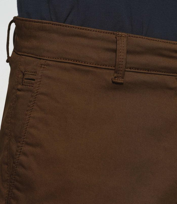 Izac Pantalon Chino Slim Marron VALOR