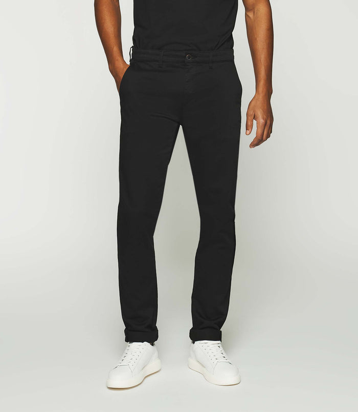 izac Pantalon chino slim noir