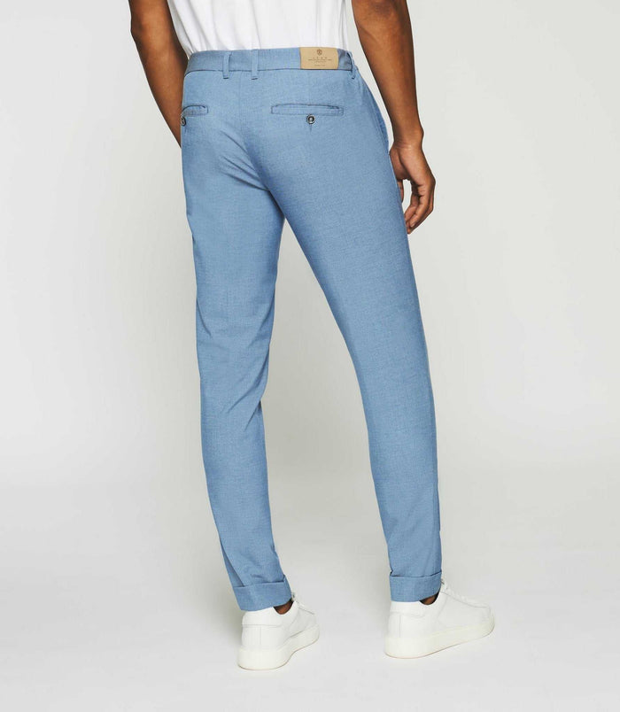 Izac Pantalon Chino Stretch Bleu POUVOIR