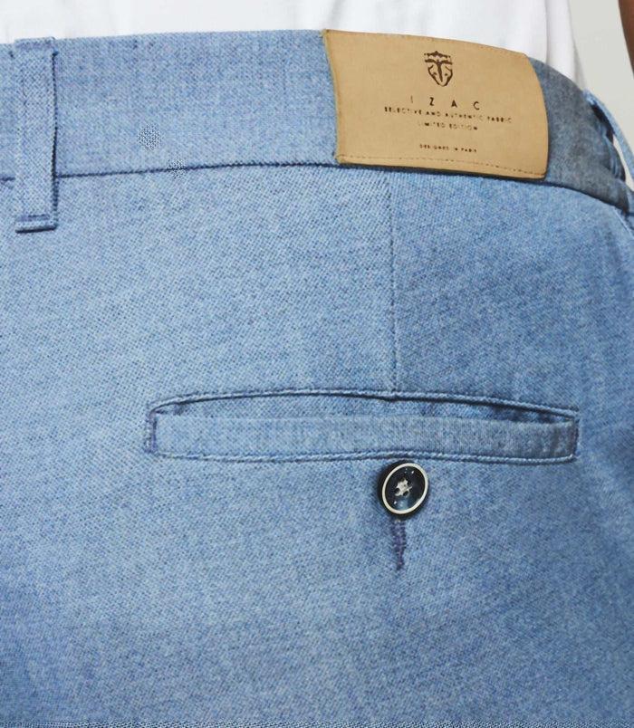 Izac Pantalon Chino Stretch Bleu POUVOIR