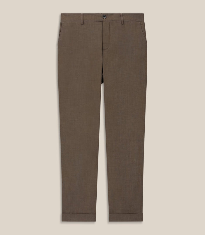 izac Pantalon chino taille elastique camel