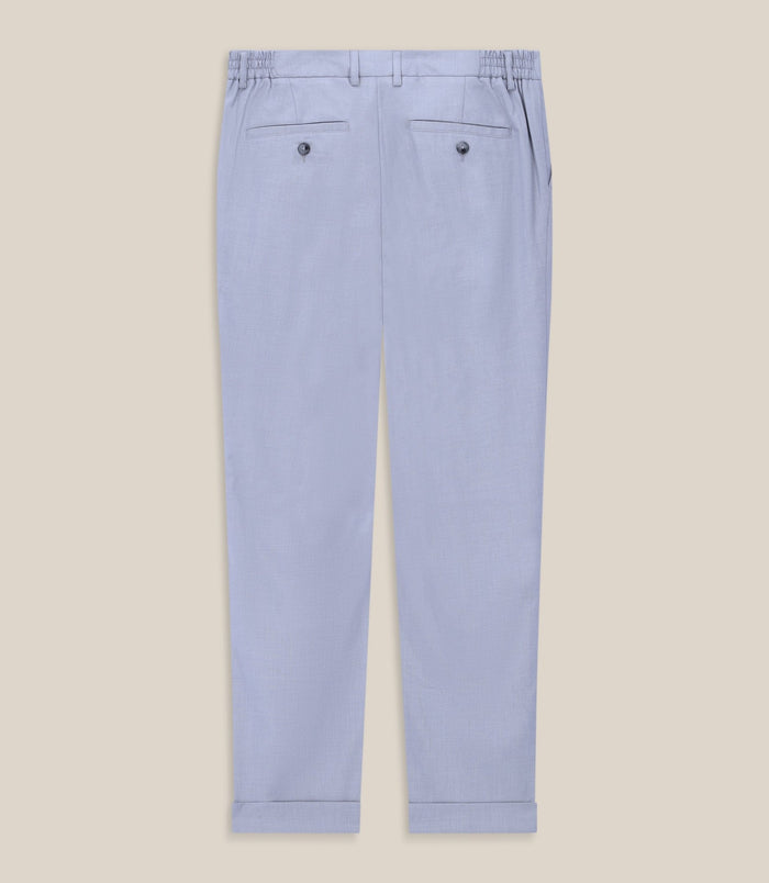 Izac Pantalon Chino Taille Elastique Gris