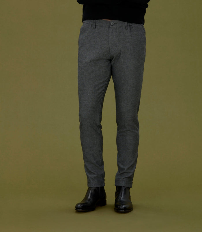 izac Pantalon chino taille élastique gris "Colombo"