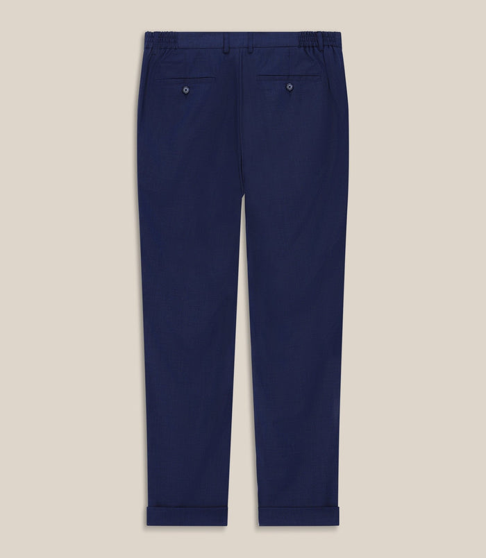 Izac Pantalon Chino Taille Elastique Marine