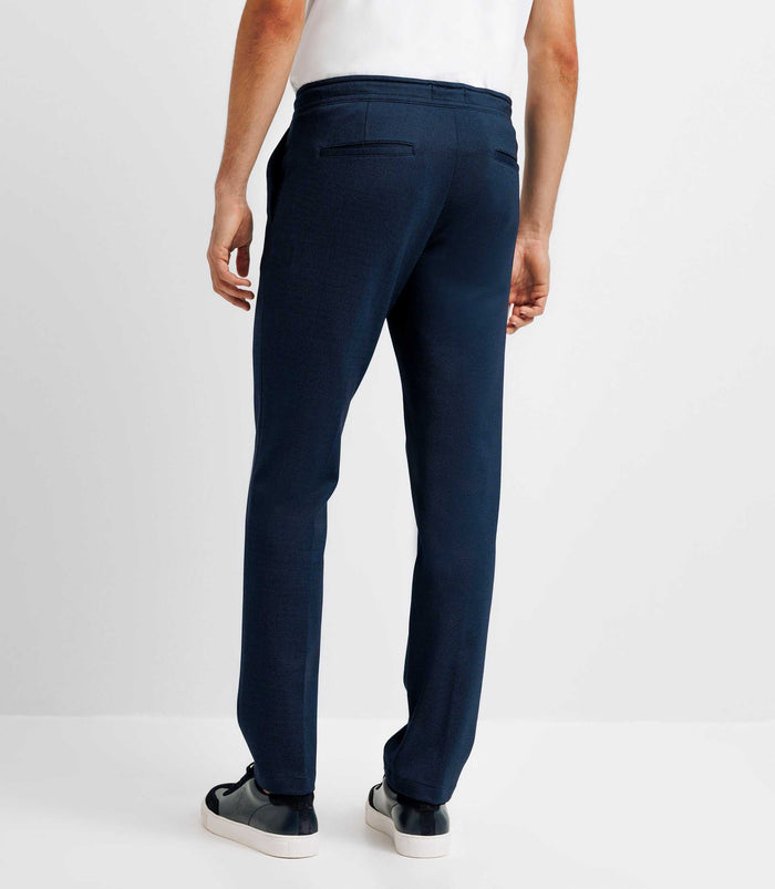 Izac Pantalon Chino Taille élastique Marine