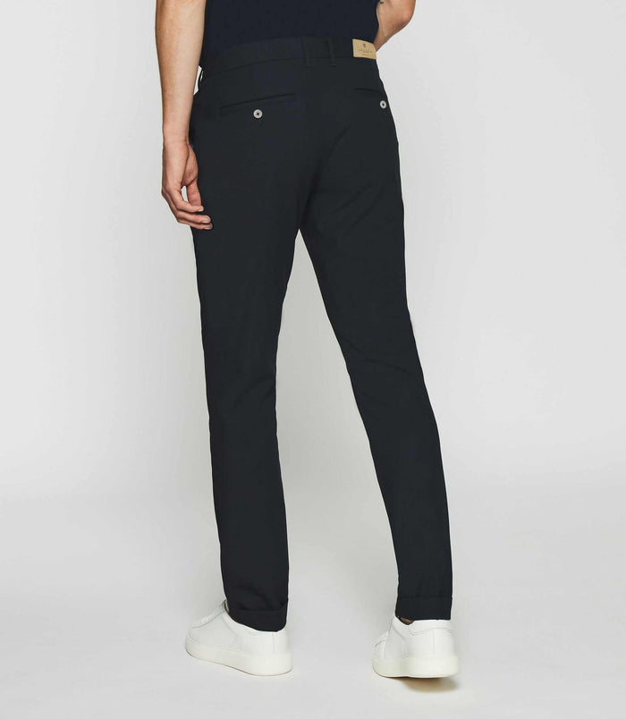 Izac Pantalon Chino Taille élastique Marine