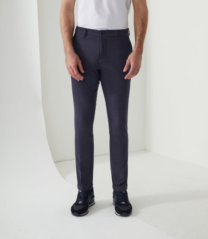 izac Pantalon chino taille élastique marine "Millau"