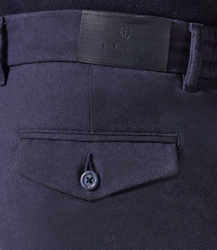 Izac Pantalon Chino Taille élastique Marine VTWILL