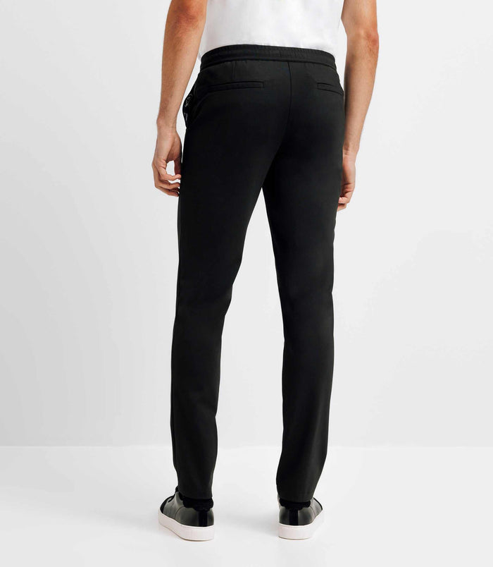 Izac Pantalon Chino Taille élastique Noir