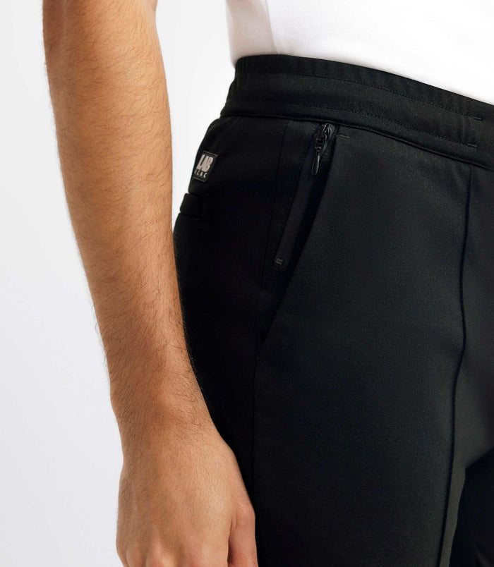 Izac Pantalon Chino Taille élastique Noir