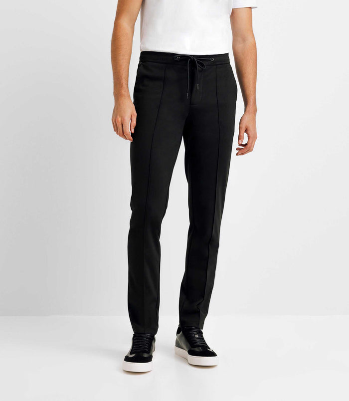 izac Pantalon chino taille élastique noir