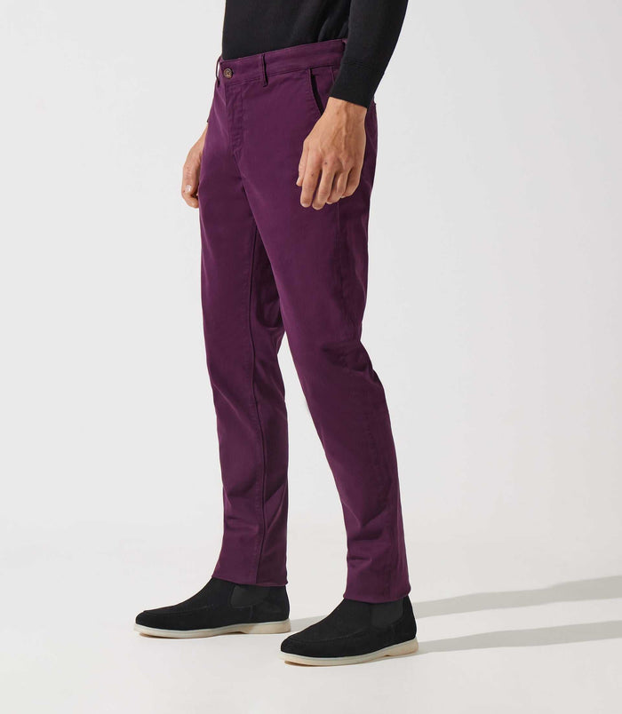 izac Pantalon chino violet VALOR