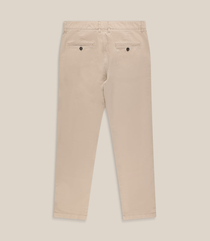Izac Pantalon Coton Stretch Beige