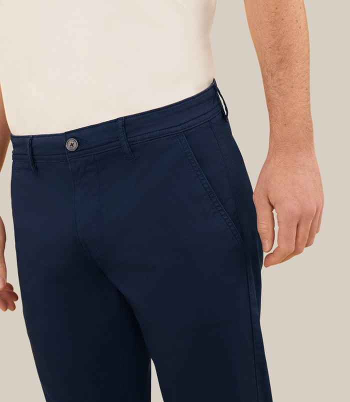 Izac Pantalon Coton Stretch Marine