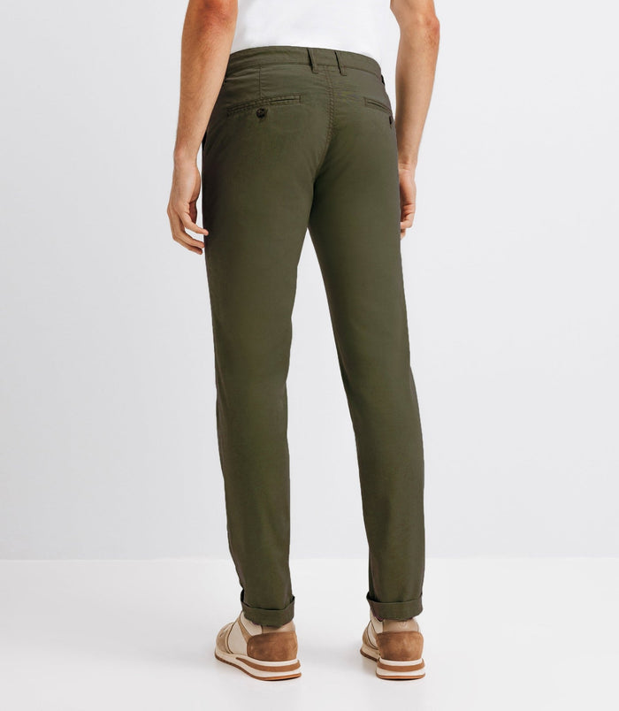 Izac Pantalon Coton Stretch Vert