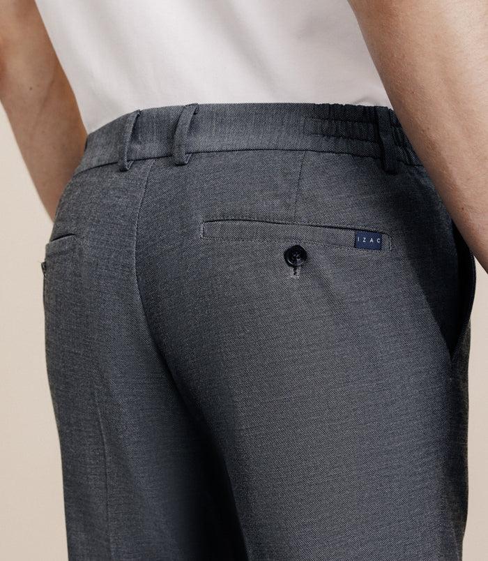 Izac Pantalon élastiqué Anthracite