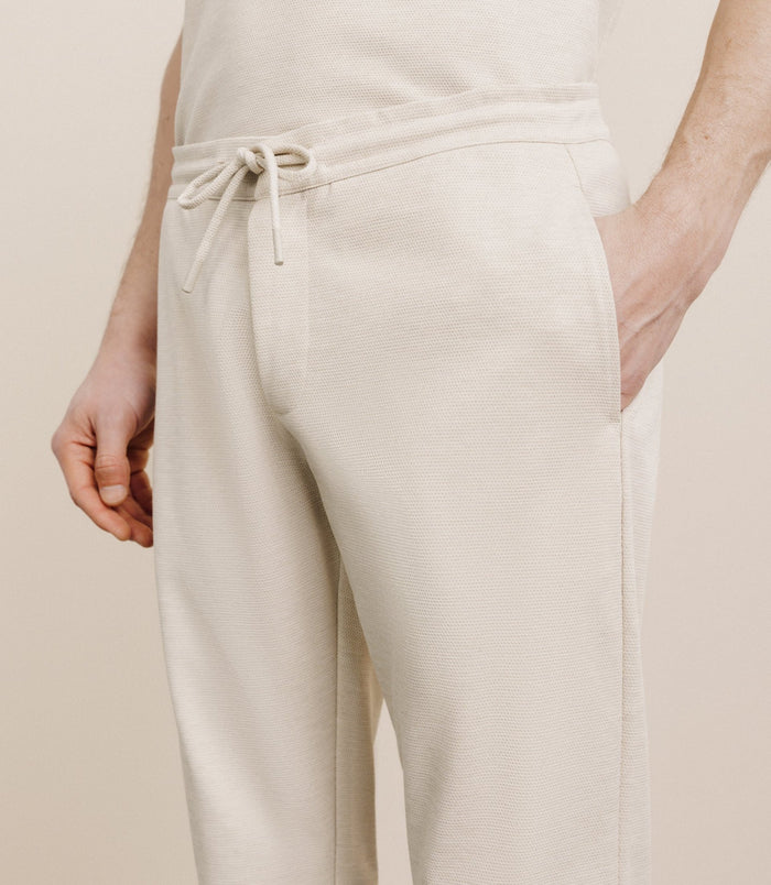 Izac Pantalon élastiqué Beige