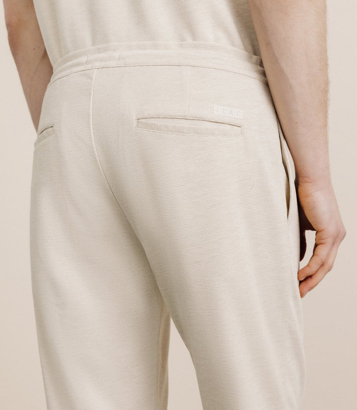 Izac Pantalon élastiqué Beige