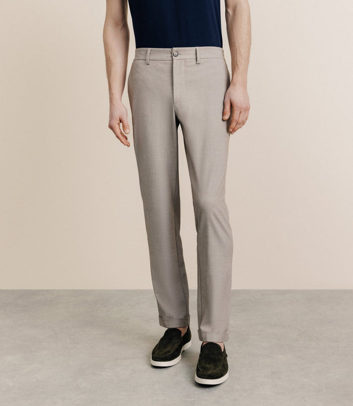 izac Pantalon élastiqué beige